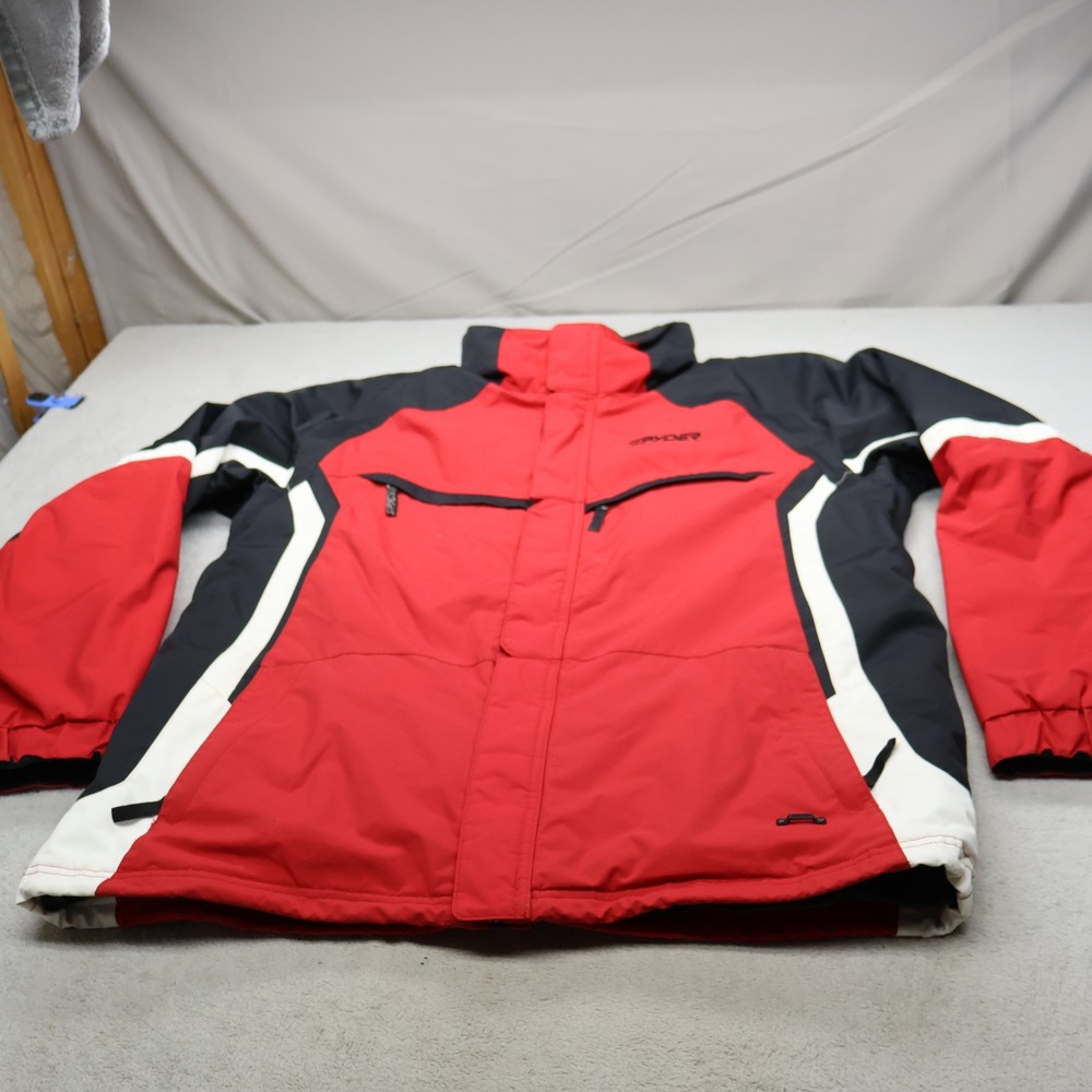 Spyder Jacket Mens XL Red Insulated Full Zip Ski Snow Winter Wind Rain Outdoor
